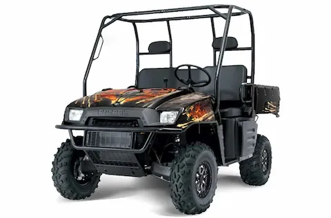 Polaris Ranger 500 / 700 XP with the Firestorm Black graphic kit