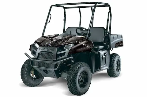 Polaris Ranger EV with the Reaper Black graphic kit
